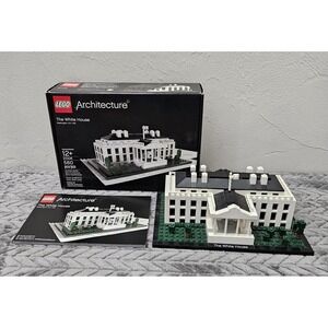 LEGO Architecture White House 21006 with Box & Manual 98% Complete Please Read